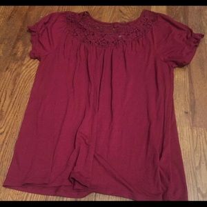 Apt. 9 Stretch Lace Collar Shirt